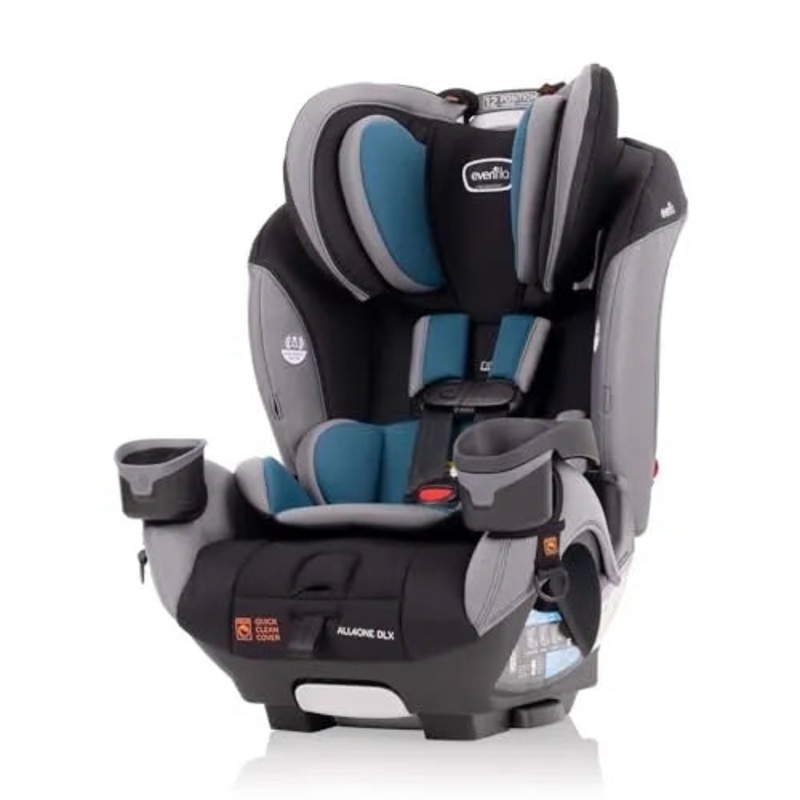 EveryFit All4One 3-in-1 Convertible Car Seat With Quick Clean Cover – Reefs Green