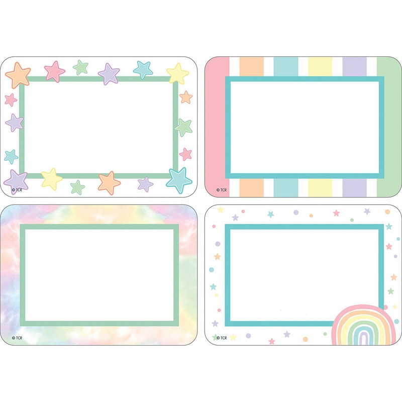 Pastel Pop Name Tags/Labels – Multi-Pack