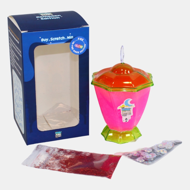 Ready-Made Slime  Ramadan Edition (Glow in the Dark, Pink)