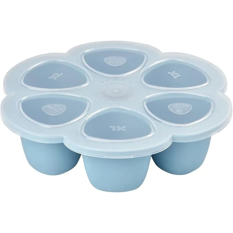 Silicone Multi-Containers,6 Separate 3 Oz – Blue