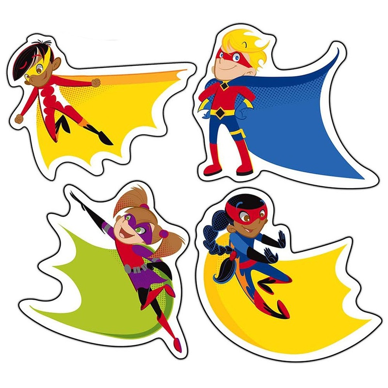 Super Power Super Kids Cut-Outs