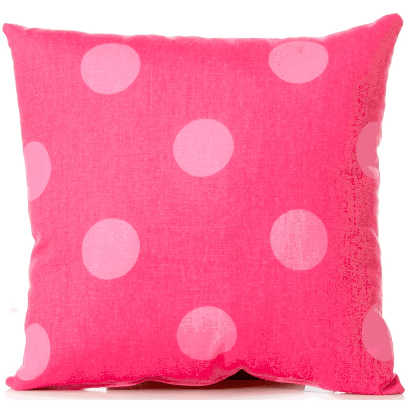 Sweet Potato Addison Throw Pillow in Pink Dot