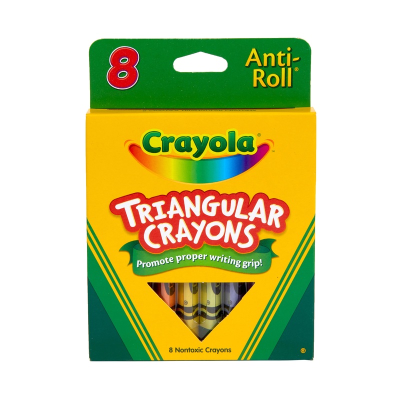 Crayola Triangular Anti-Roll Crayons (8 count)