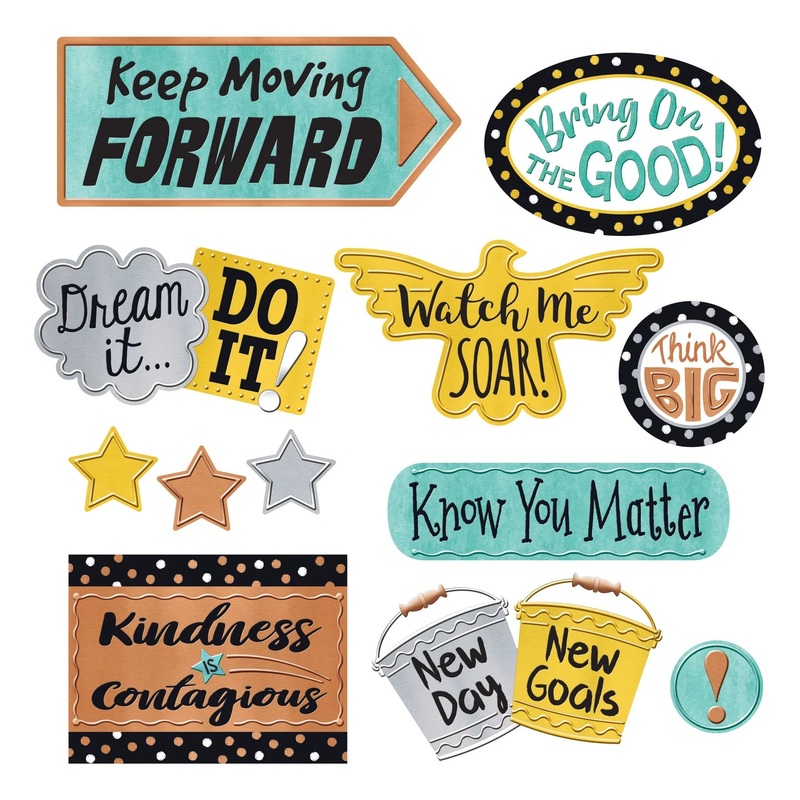 I  Metal Phrases Bulletin Board Set