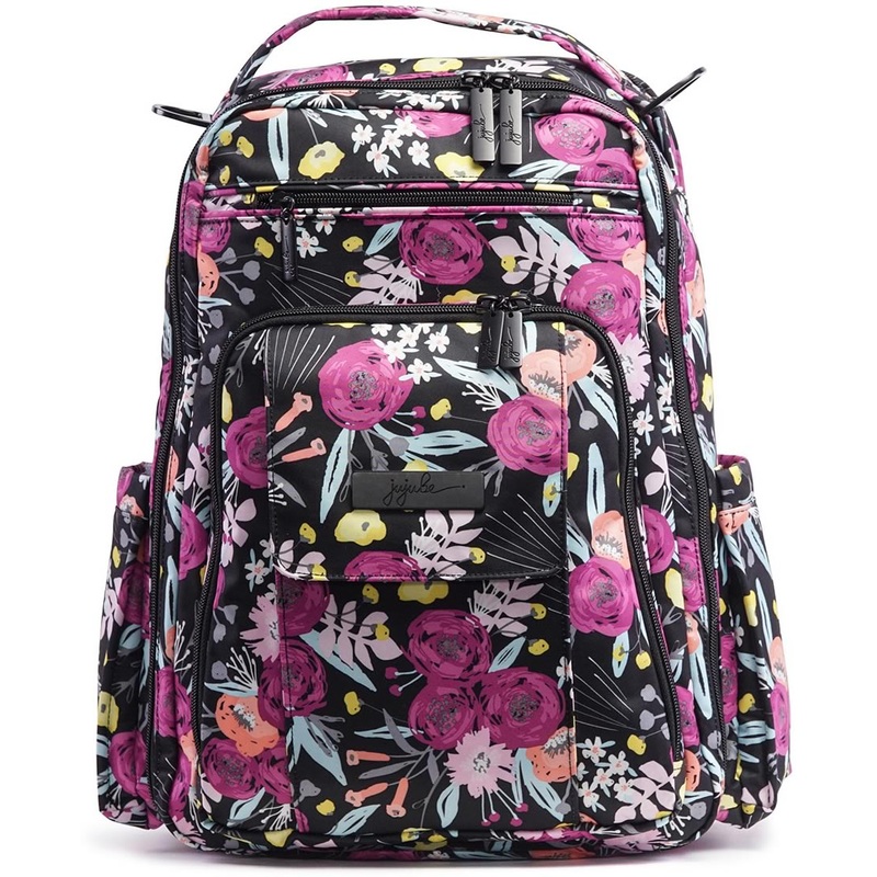 Ju-Ju-Be Be Right Back Backpack Diaper Bag – Black & Bloom