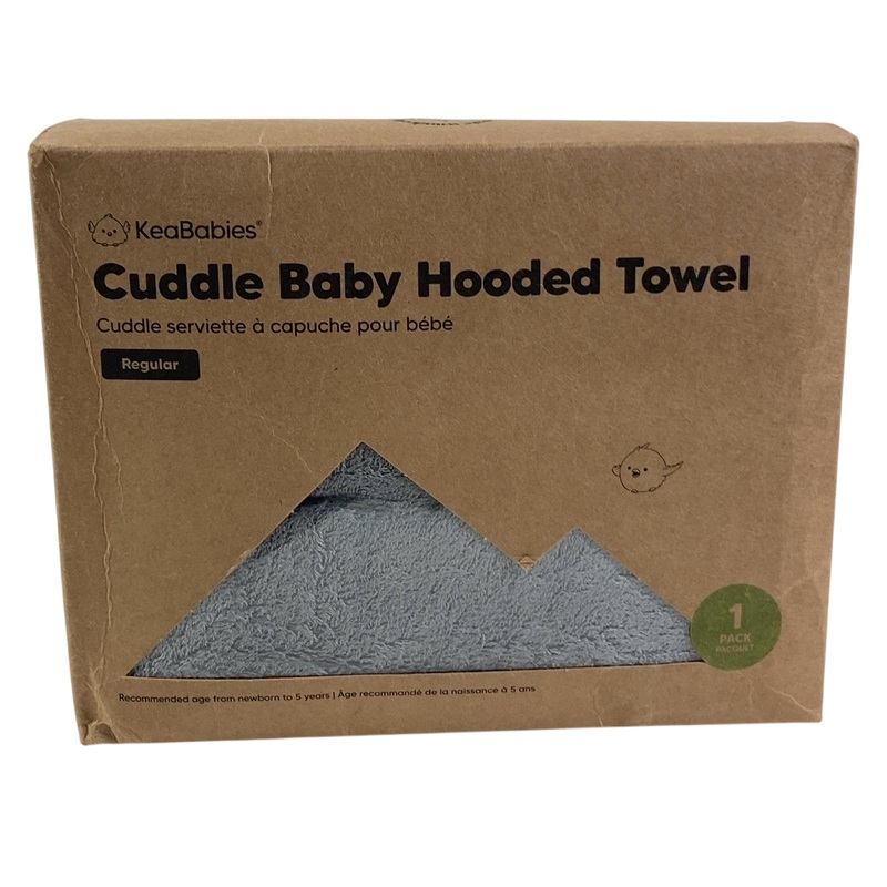 KeaBabies Baby Hooded Towel, Seal
