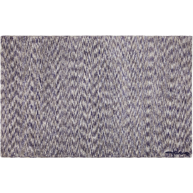 Lorena Canals Mix Rug, Arian – Linen/Navy (4′ x 5′ 3″)