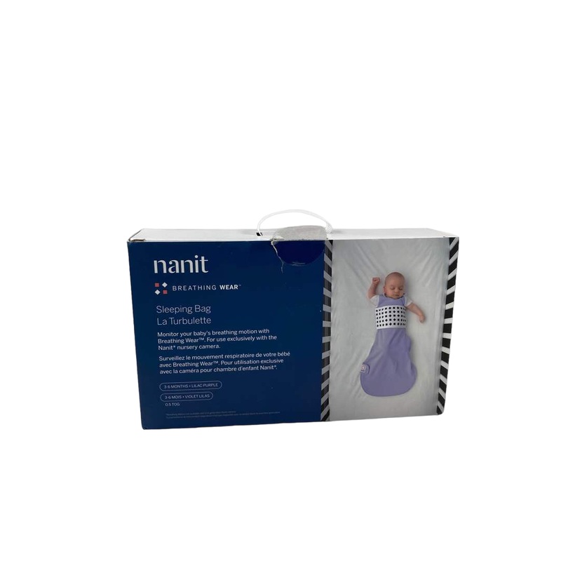 Nanit Breathing Wear Sleeping Bag, 3-6 Months, Lilac Purple