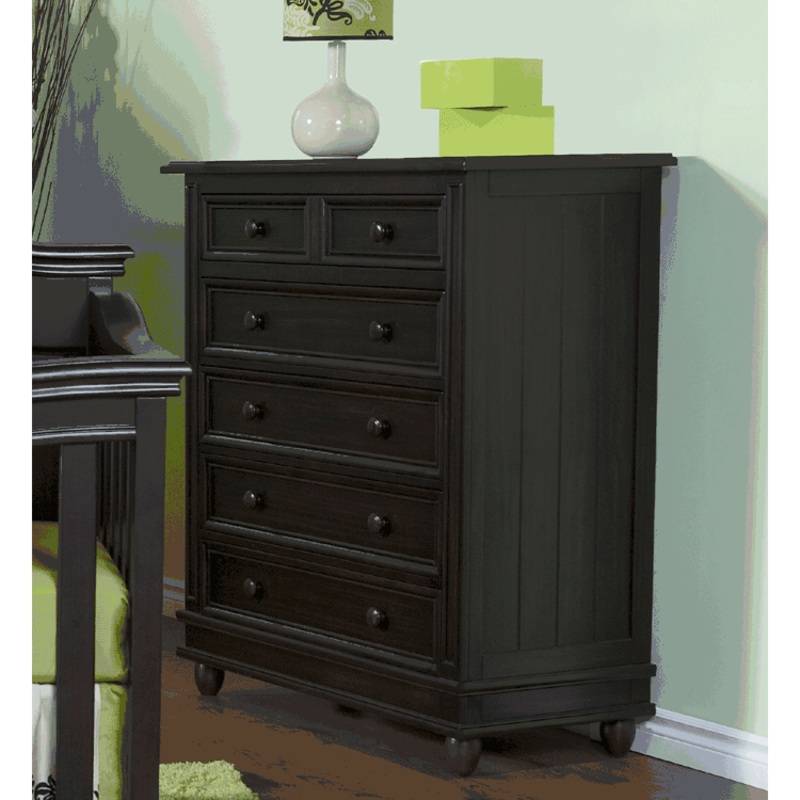 Pali Marina 5 Drawer Dresser in Onyx
