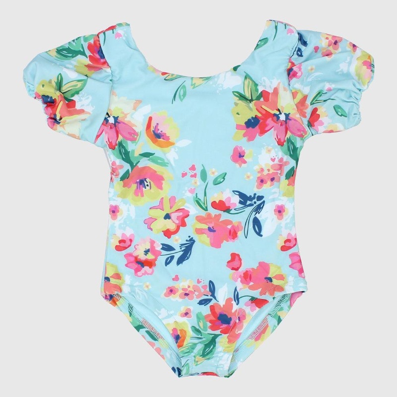 Short-Sleeved One-Piece Swim Suit