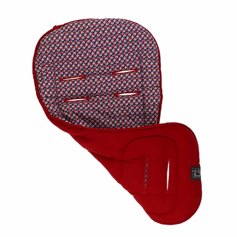 Short Stroller Mat Links Red/Blue