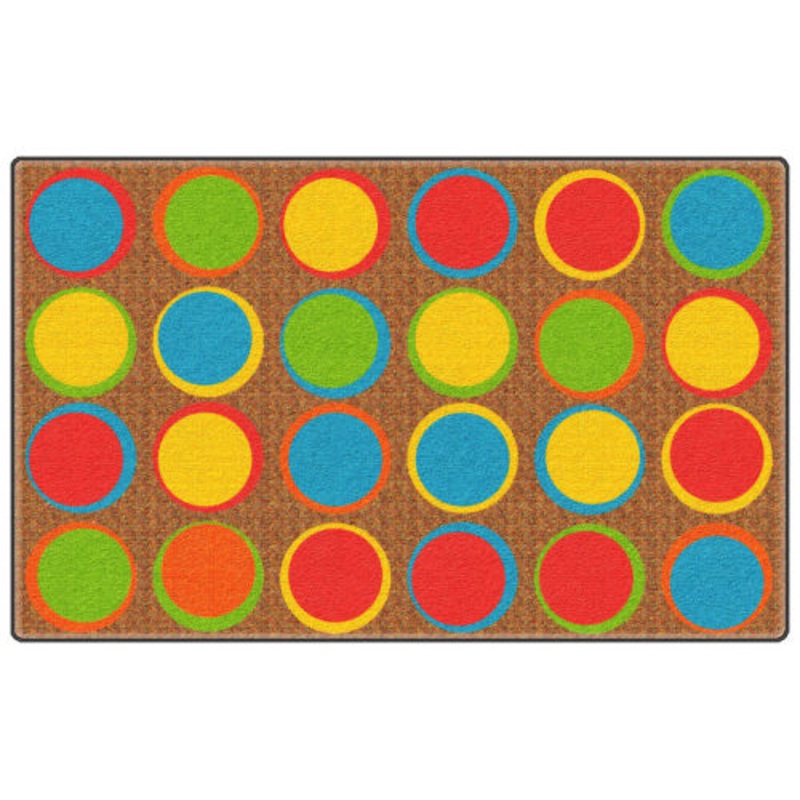 Sitting Spots Rug, 7’6″ x 12′ Rectangle, Muted
