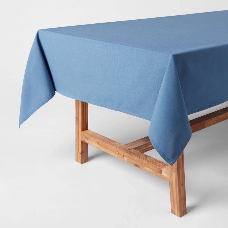 120″ x 60″ Cotton Tablecloth Blue