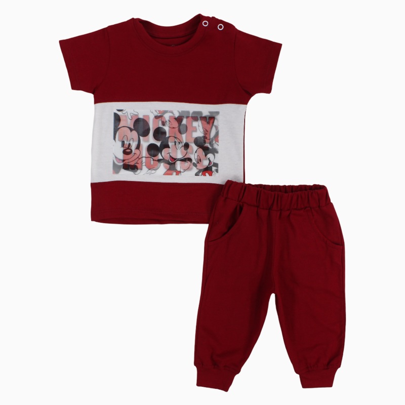 Baby Boys Cotton Pajama Set  Mickey Mouse Design