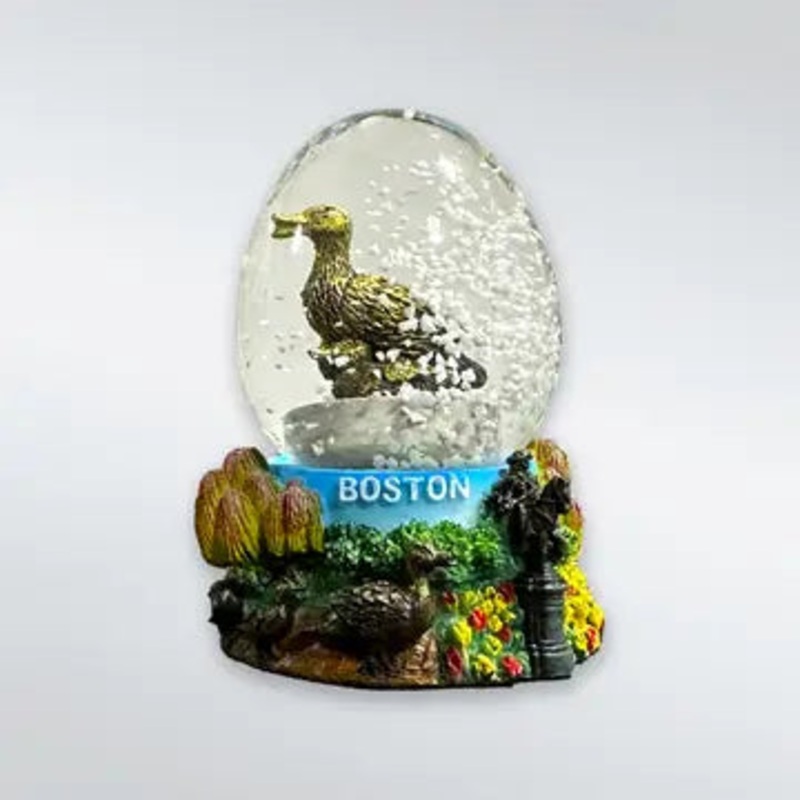 Boston Duck Egg Snow Globe