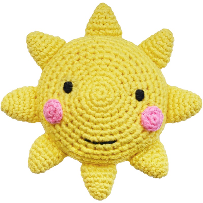 Hello Spud Stuffed Rattle Toy – Sunshine