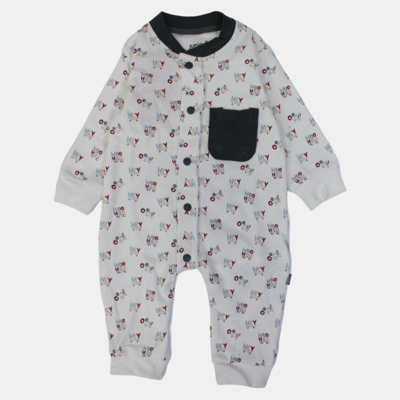 Hey/Oops Long-Sleeved Footless Onesie