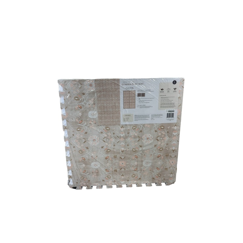 House Of Noa Little Nomad Play Mat, Linen, 4×6′, Gemma