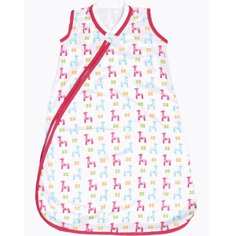 JJ Cole Wearable Blanket in Bright Giraffes- 6-12 Months