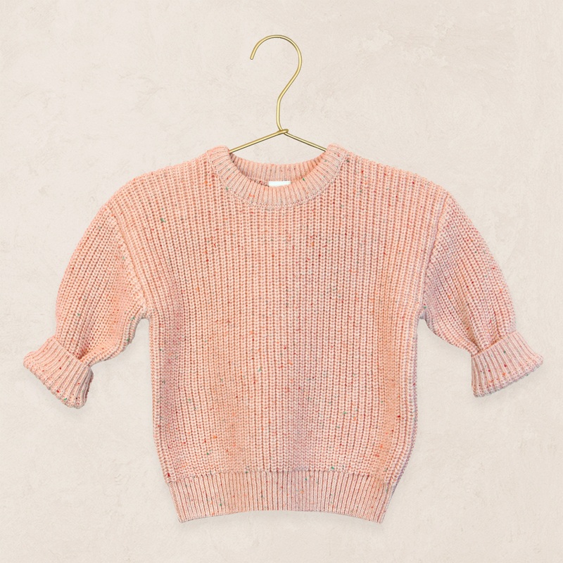 Knit Chunky Sweater – Petal Speckle