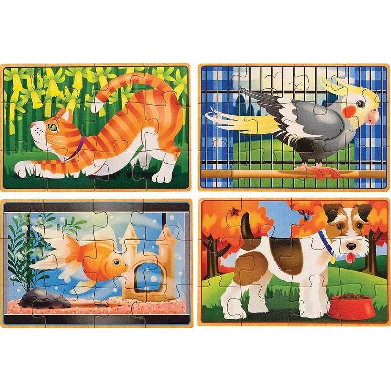 Melissa & Doug Pets Jigsaw Puzzles in a Box