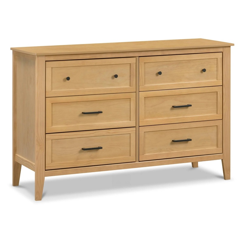 Sawyer Farmhouse 6-Drawer Dresser – Honey