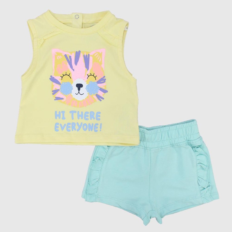 Sleepy Cat 2-Piece Outfit Set