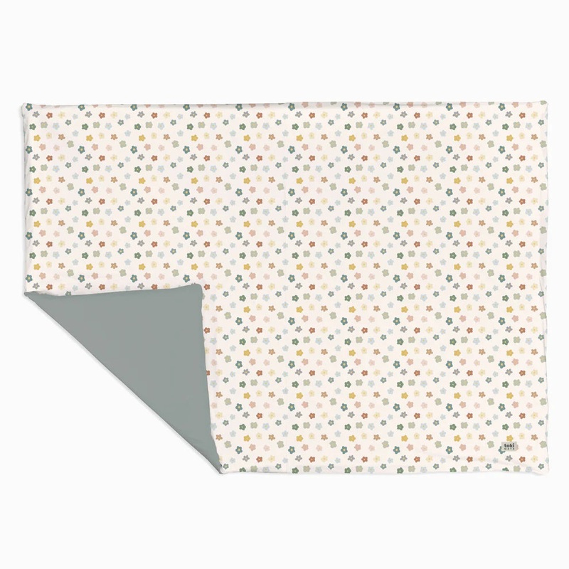 Toki Kids Epic Padded Play Mat 60″ x 84″, Playful Posies