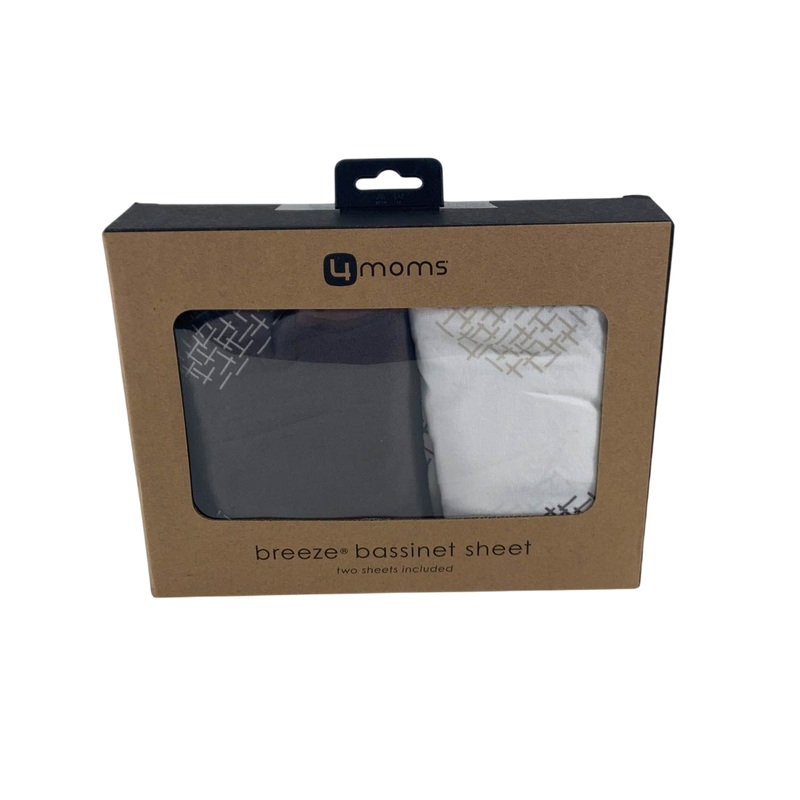 4moms Breeze Playard Sheet Bundle, White & Grey