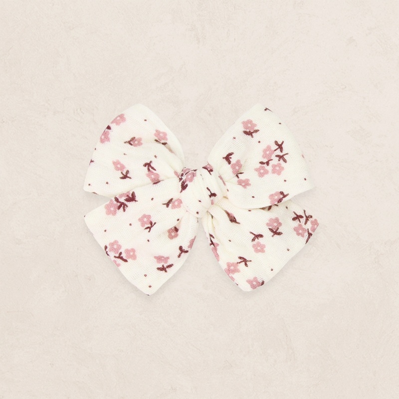 Adventure Bow – Dusty Rose Daisy Clip