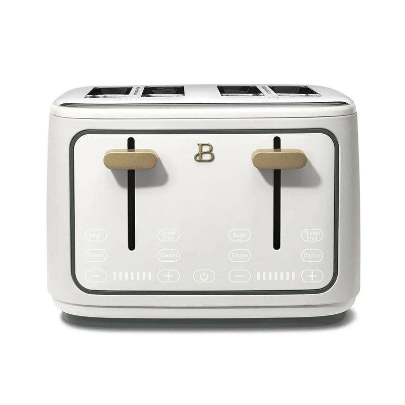 Beautiful by Drew Barrymore 4-Slice Toaster with Touch-Activated Display- White Icing (See Description)