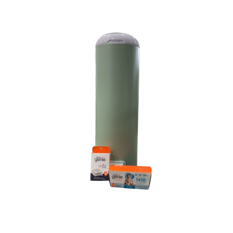 Diaper Genie Platinum Pail Gift Set, Sage Green
