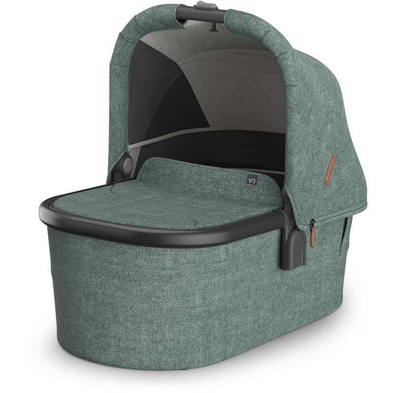 UPPAbaby OPEN BOX Bassinet V3 – Gwen (Green Melange / Carbon Frame)