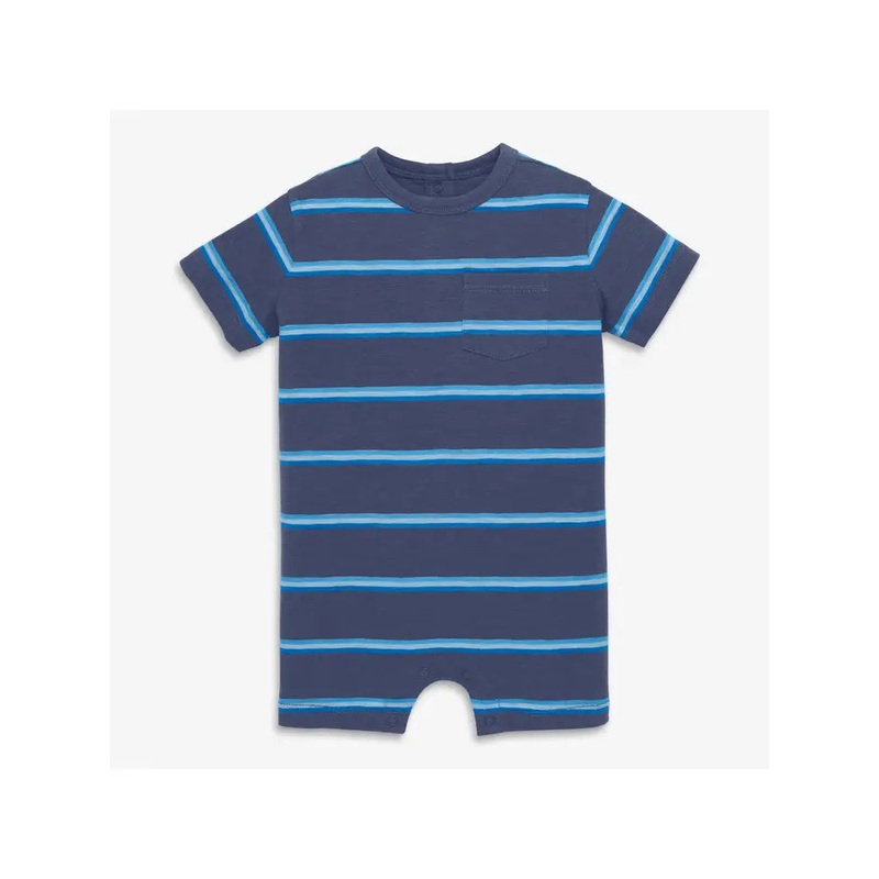 Baby Pocket Shortie in Sunwashed Navy Multi Stripe