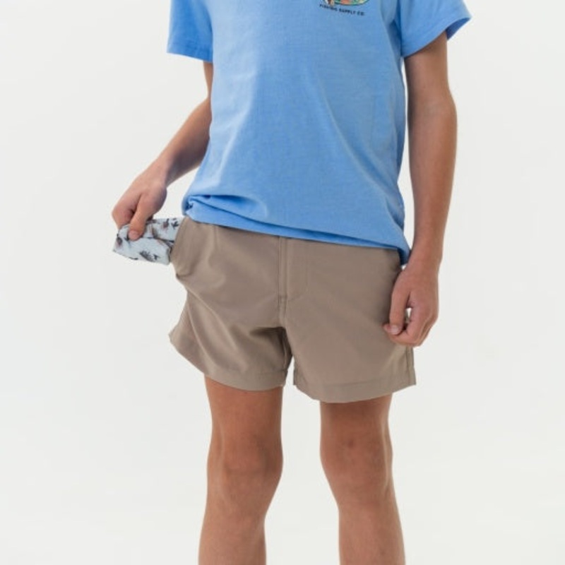 Burlebo Youth Everyday Short Cobblestone Khaki | Duck Hunt Pocket
