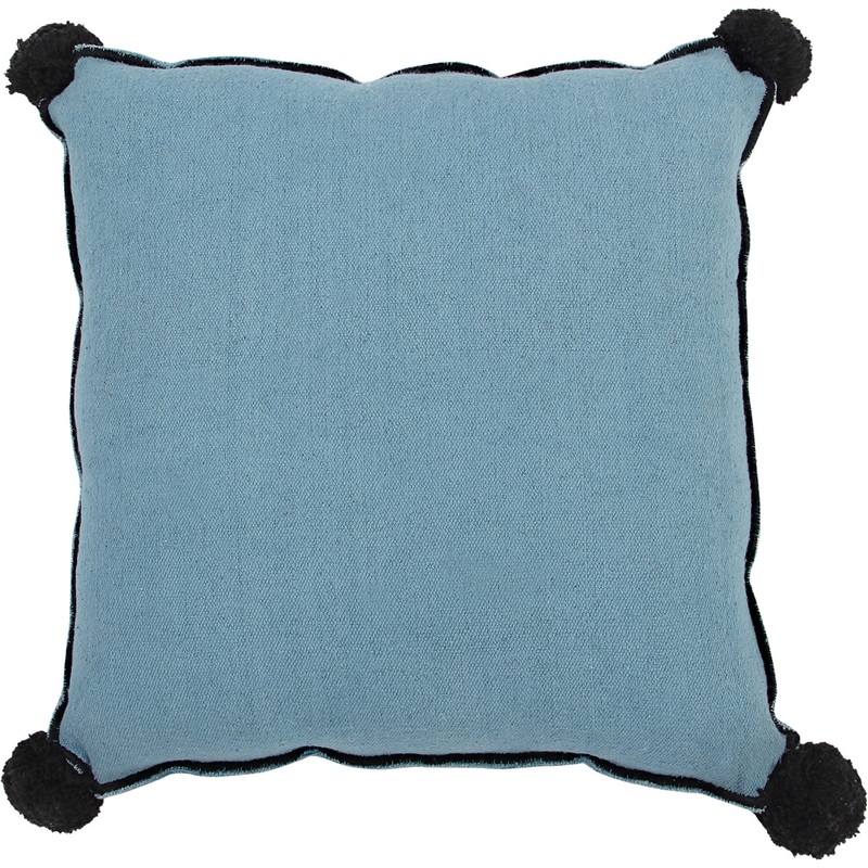 Lorena Canals Square Cushion – Petroleum (1′ 4” x 1′ 4”)