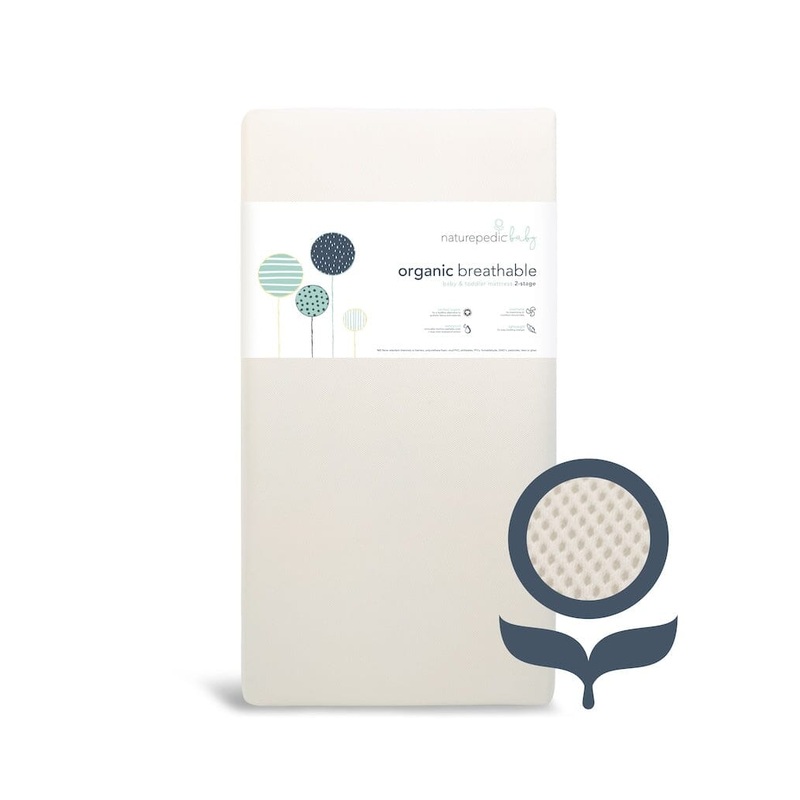 Naturepedic Organic Breathable Crib Mattress – 2-Stage