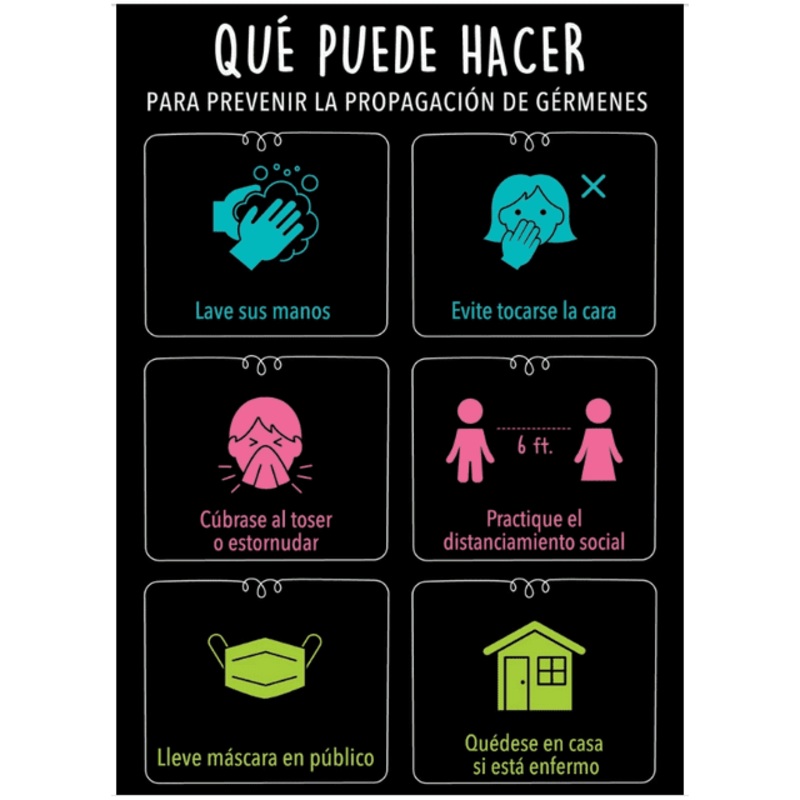 Prevenga la propagacin de grmenes Poster