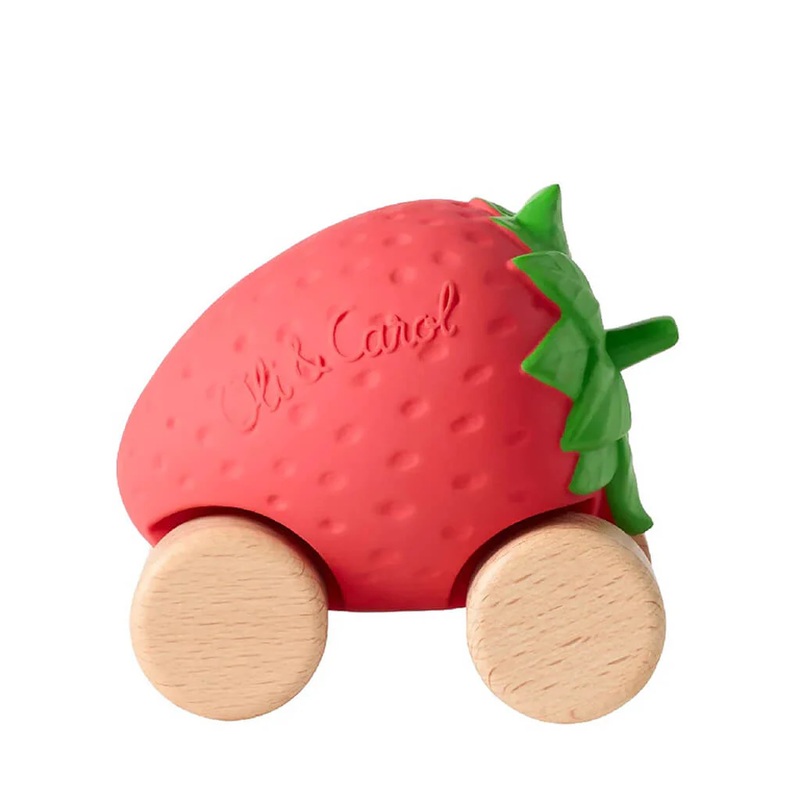 Rubber Teether – Sweetie the Strawberry  Car
