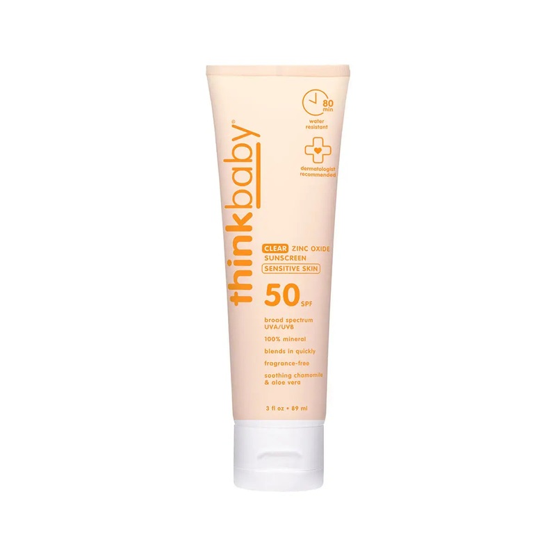 Think Baby Clear Zinc Sunscreen Sensitive Skin Spf 50