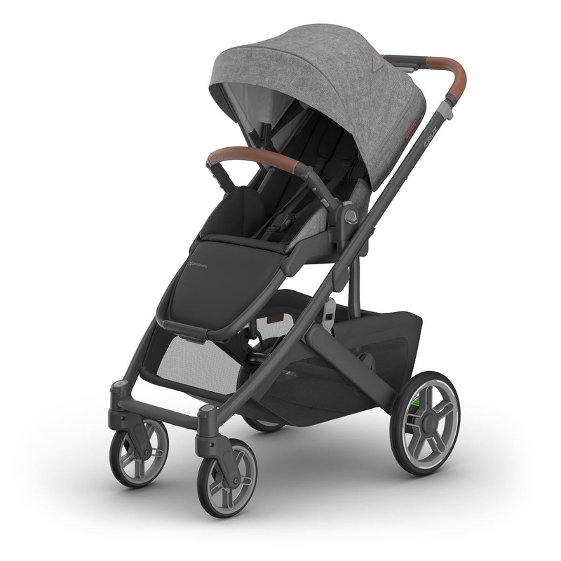 UPPAbaby Cruz V3 Stroller – Greyson (Charcoal Melange / Carbon Frame / Saddle Leather)
