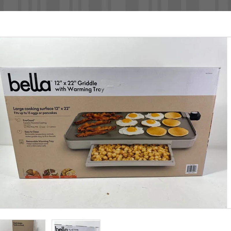 12″ X 22″ XL Griddle with Warming Tray