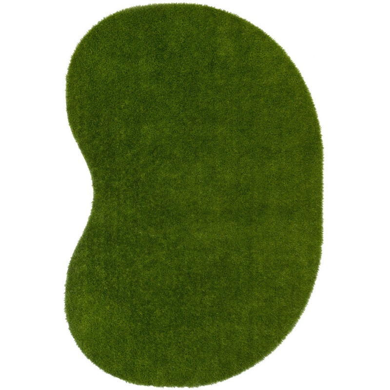 GreenSpace 6′ x 9′ Jellybean area rug in color Green