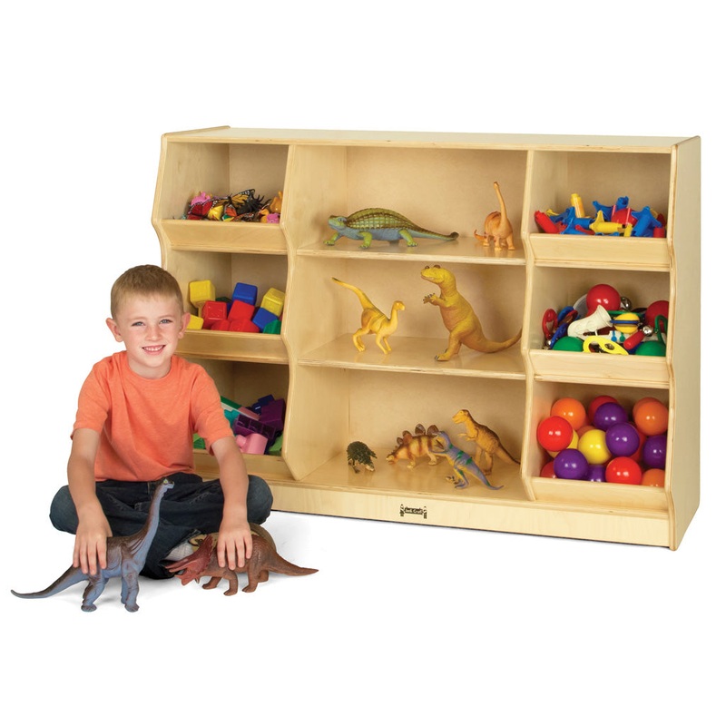 Jonti-Craft Open Storage with Beveled Front