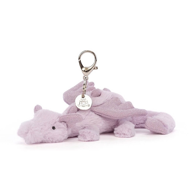 Lavender Dragon Bag Charm