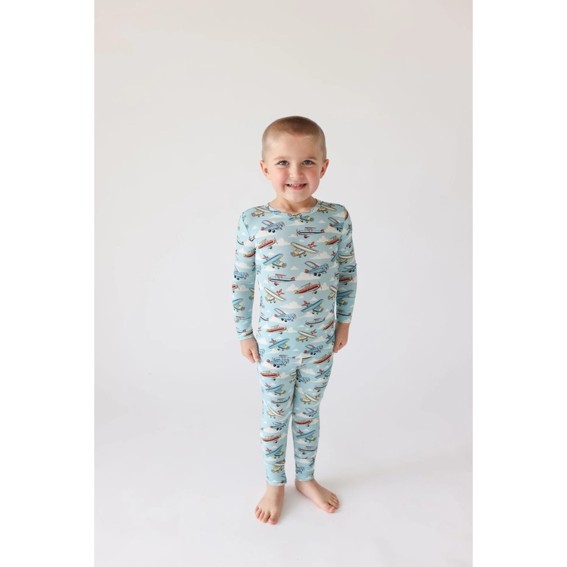 Long Sleeve Basic Pajama – Planes