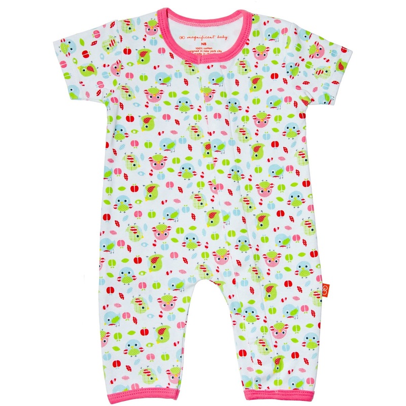 Magnificent Baby Union Suit – Girl’s Bird – 6 Months