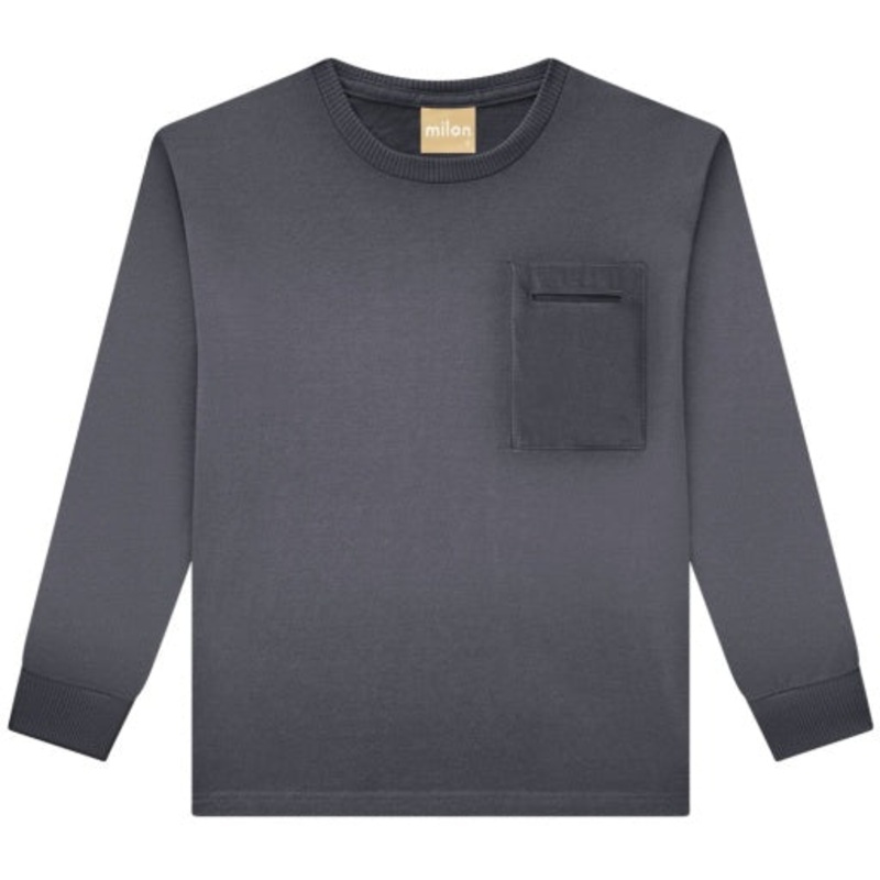 Milon T-Shirt | Pewter Grey