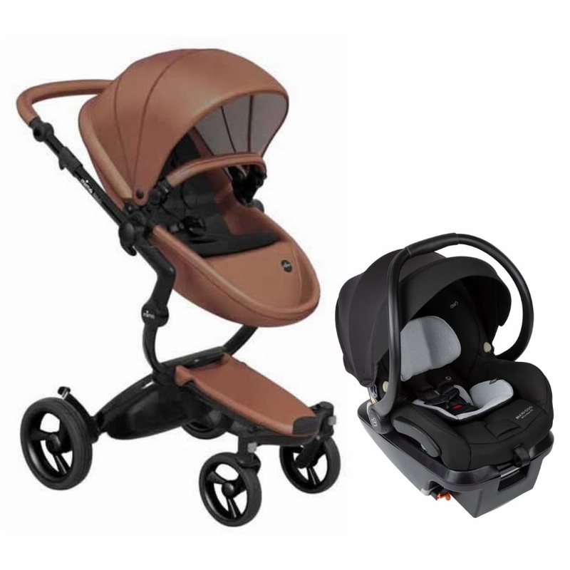 Mima Xari 4G + Maxi Cosi Mico XP Max Travel System Bundle – Black – Camel / Black / Essential Black