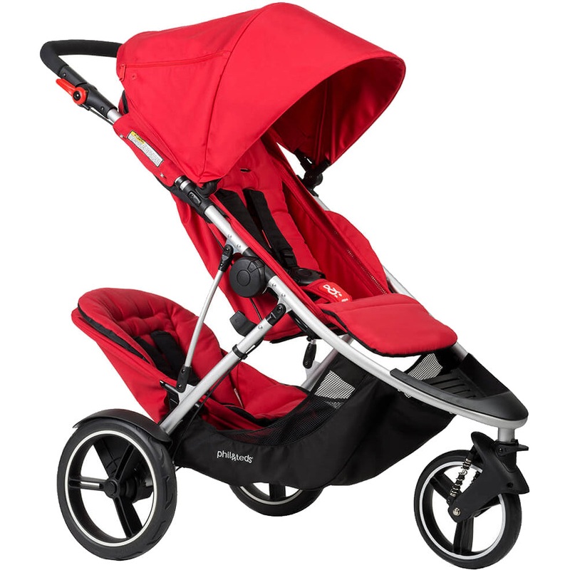 Phil & Teds Dash Double Stroller – Red